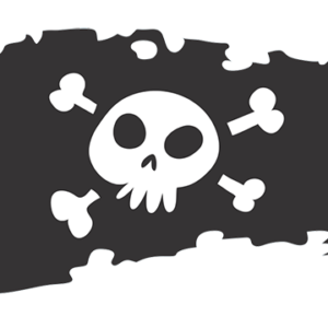 Pirate Flag Boat Decal #29