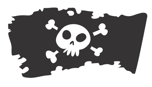 Pirate Flag Boat Decal #29