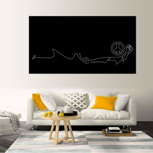 Stop War Russia Vs Ukraine Minimalist Art Wall Decor