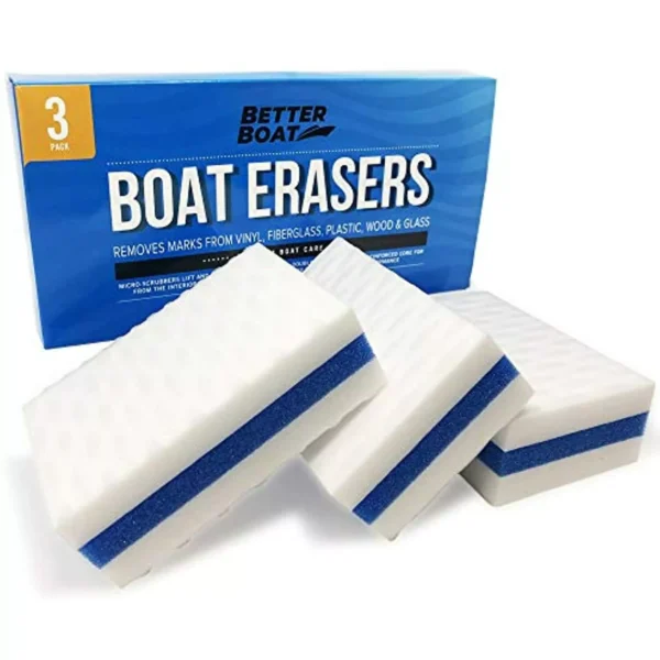 Premium Boat Scuff Erasers | Magic Boating Accessories for Cleaning Black Streak (3 Pack)